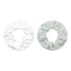 scrunchie set glitter wit/zilver
