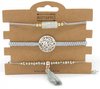 Set van 3 armbandjes - Grijs