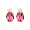 Oorbellen neon snake - Roze