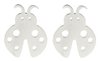 Oorknopjes ladybug stainless steel - Zilver