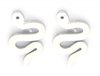 Oorknopjes snake stainless steel - Zilver