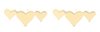 Oorknopjes hearts stainless steel - Goud