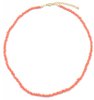 Ketting glass beads - koraal roze
