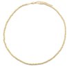 Ketting glass beads - Goud