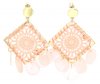 Oorbellen festival dreams - square - Roze