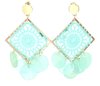 Oorbellen festival dreams - square - Mint