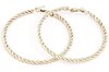 Creolen twisted   6 CM - GOUD