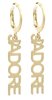 Oorbellen stainless steel jadore - Goud