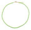 Ketting glass beads green