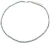Ketting crystal beads - Zilver
