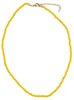 Ketting glass beads - Geel