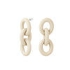 Oorbellen acryl chain - Beige