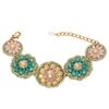 Armband gypsy bling - Blauw/roze