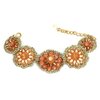 Armband gypsy bling - oranje