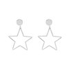 Oorbellen shiny stars - Zilver