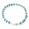 Strass armband heart - Licht blauw