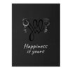 Giftcard Stainless steel oorbellen - Enjoy life - Zilver