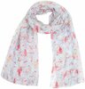 Dunne sjaal flamingo - Blauw
