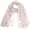 Dunne sjaal flamingo - Grijs