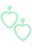 Oorbellen candy heart - Groen