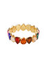 Elastische armband bling druppel- Goud/multi