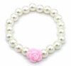 Kinderarmband roos - Wit/Roze