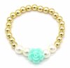 Kinderarmband roos - Wit/goud/Blauw