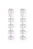 Oorbellen crystal clear - Wit