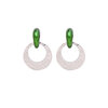 Oorbellen rianne - Groen/zilver