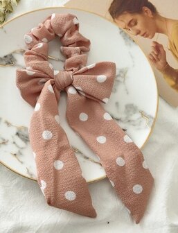 scrunchie stip met strik