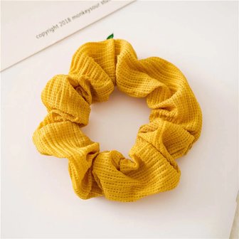 scrunchie donker geel