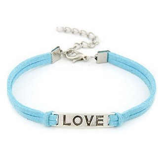 Armband love - blauw