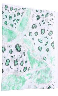Sjaal luipaard print glitter - Groen