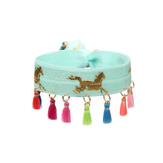 Armband unicorn - blauw