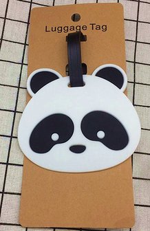 Bagage label/luggage tag panda 