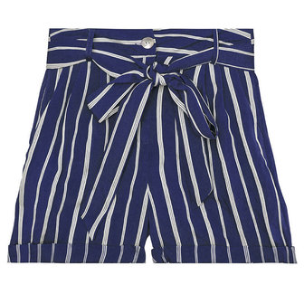 Korte broek stripes - Blauw Maat S