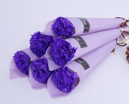 zeep bloem paars
