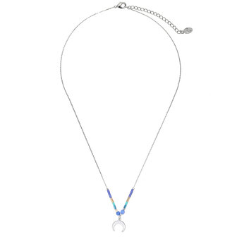 Ketting beaded moon - Blauw