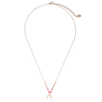 Ketting beaded moon - Roze