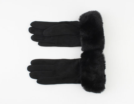 Handschoenen furr - Zwart