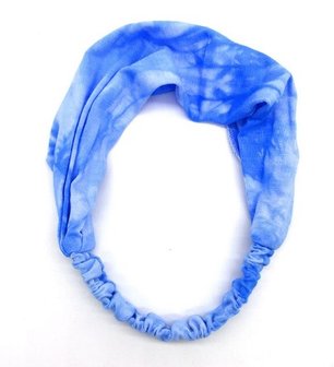 Haarband - Tie dye light blue