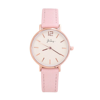 Horloge little time - Roze/Rose gold