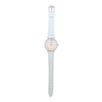 Horloge little time - Blauw/Zilver