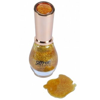 Saffron nagellak - 64 Gold glitter