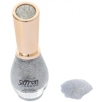 Saffron nagellak - 63 Silver glitter