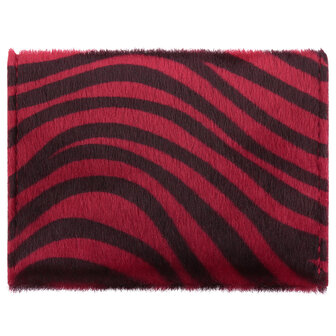 Pasjes portemonnee zebra - Rood