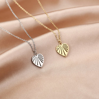 Ketting heart - Zilver