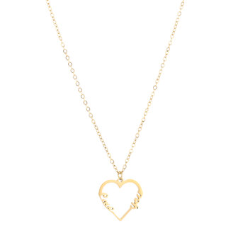 Ketting love you - Goud