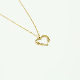 Ketting love you - Goud