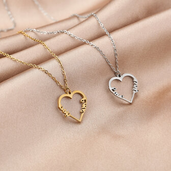 Ketting love you - Goud